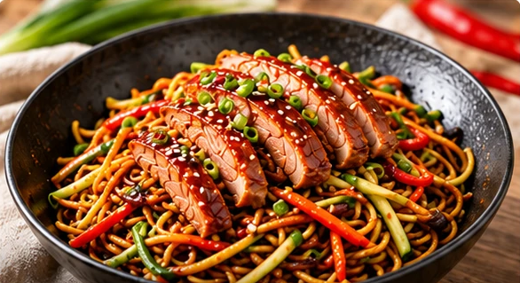 Лапша WOK с уткой по-пекински